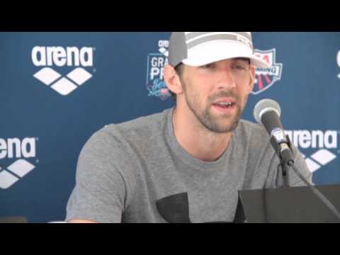 Michael Phelps 50 Butterfly Post Race Interview - 2014 Arena Grand Prix at Mesa