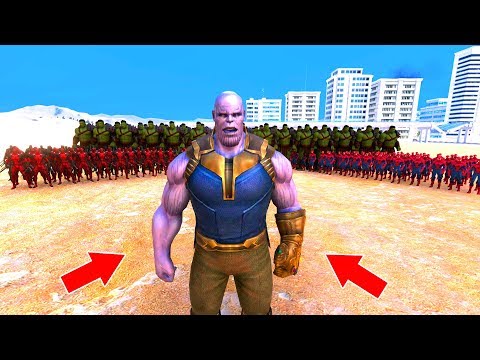 10.000 SÜPER KAHRAMAN VS THANOS 😱 - Süper Kahramanlar
