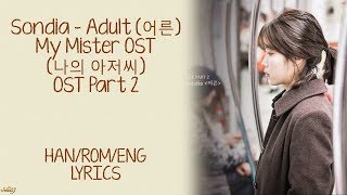 Sondia (손디아) - Adult (어른) My Mister/나의 아저씨 OST Part 2 LYRICS