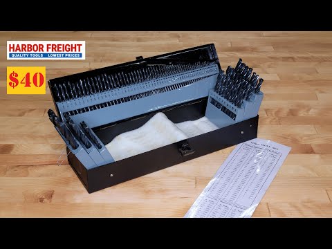 Warrior Drill Bit Set With Index (115 piece) Harbor Freight $40! | Unbox Review Test
