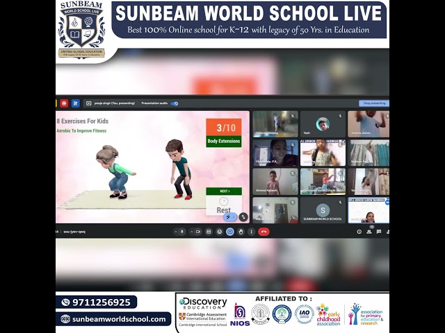 our students proved that distance is no barrier to fitness! From their homes,