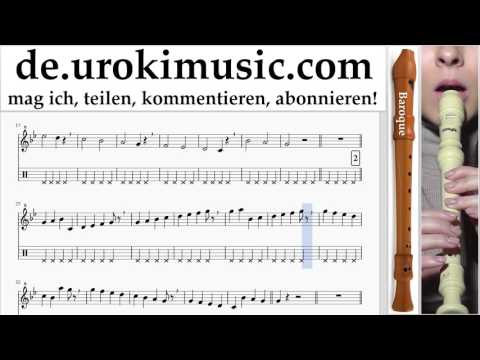 Blockflötenunterricht B. Mission Impossible - Theme Noten Lernen Teil#1 um-i995