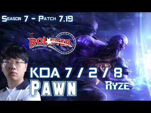 KT Pawn RYZE vs GALIO Mid - Patch 7.19 KR Ranked