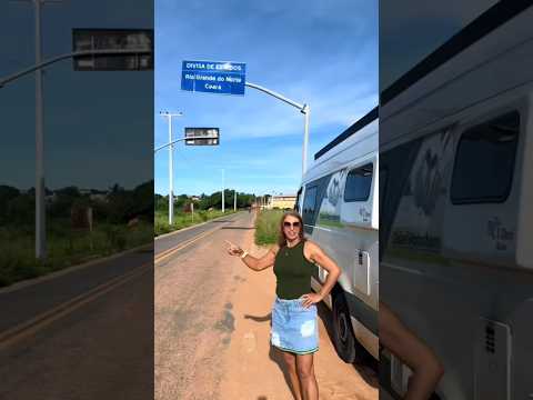 Chegamos na divisa do Rio Grande do Norte com o Ceará #ceará #riograndedonorte #tibau #icapuí