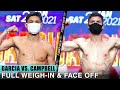 RYAN GARCIA VS. LUKE CAMPBELL | FULL WEIGH-IN & FACE OFF VIDEO