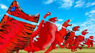 Many Red Dinosaur: T-Rex Dinosaur took Revenge from Raptor Dinosaur| Dinosaurs In Jurassic World