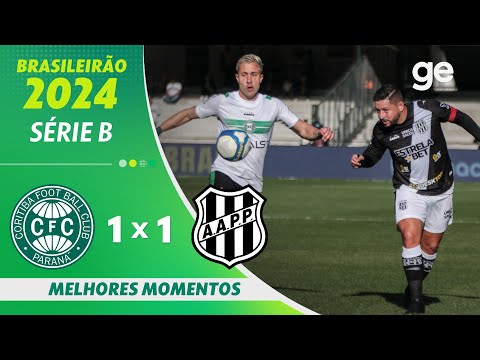 Gols e lances de Coritiba x Ponte Preta