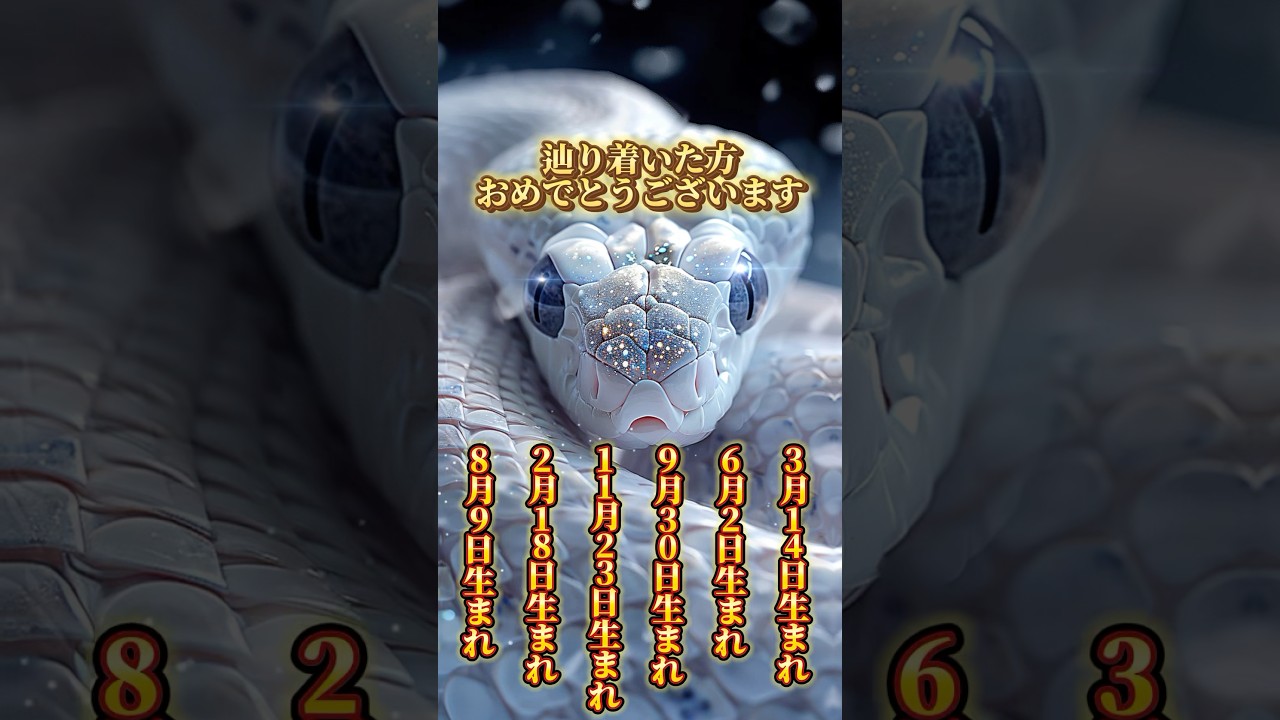 この動画に出会えたあなたは超幸運です🐍⛩️✨✨