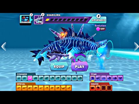 Hungry Shark Evolution Parasite | New Titan Kaiju Parasite Sharkjira | Hungry Shark All Shark Unlock