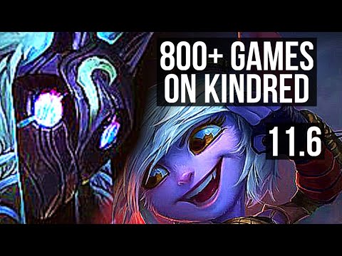 KINDRED & Rakan vs TRISTANA & Maokai (ADC) | Quadra, 800+ games, Legendary | KR Master | v11.6