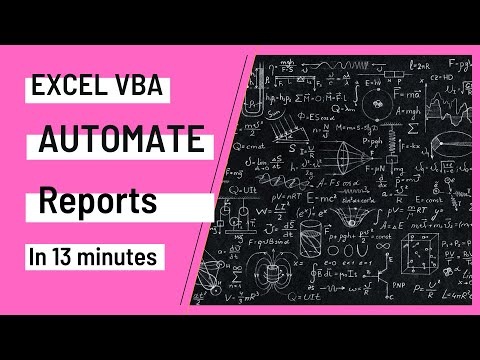 Learn Excel VBA to Automate Your Report in 13 minutes [2021]