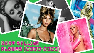 Top 5 Best Selling Female Albums Each Year (2000-2023)
