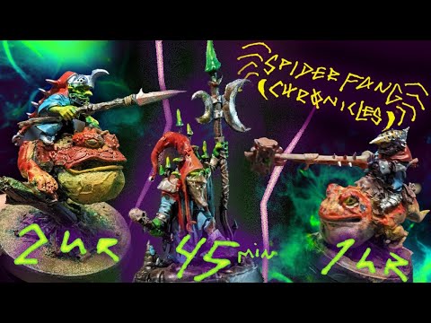 Paint a Goblin in 45 MINUTES But I'm an Average PAINTER - 2hr 1hr 45min CHALLENGE