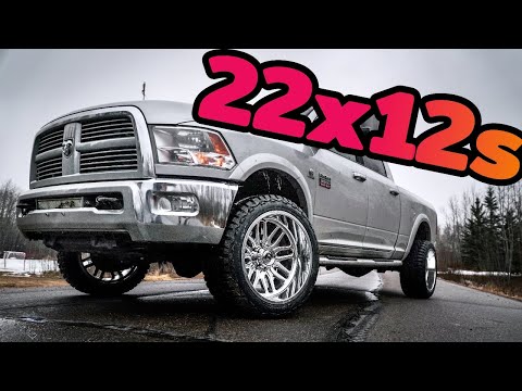 Cummins Gets 22x12 Wheels -44 Offset!!