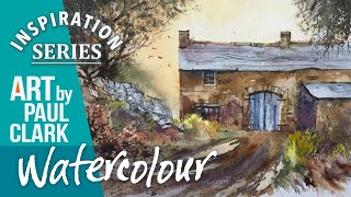How to Paint an Old Barn at Sunset in Watercolour