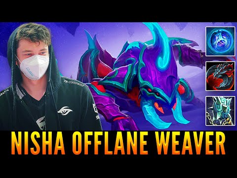 NISHA Spamming Some Heroes On The Offlane And This Time Going For Weaver  | Patch 7.31 | Dota 2