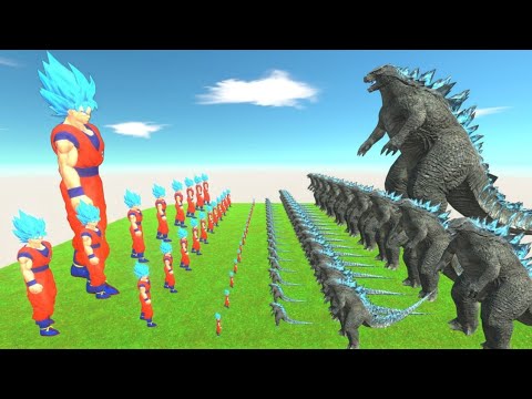 GODZILLA Vs GOKU Power Level - Animal Revolt Battle Simulator