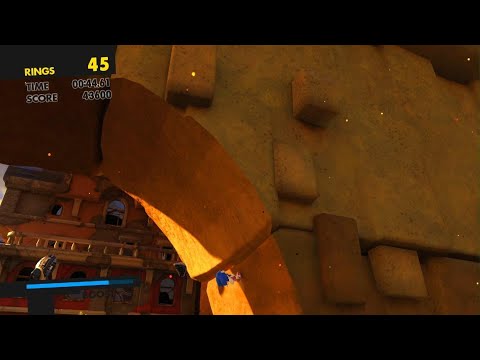 Sonic Forces - Sunset Heights Loop Glitch (Out of Bounds)