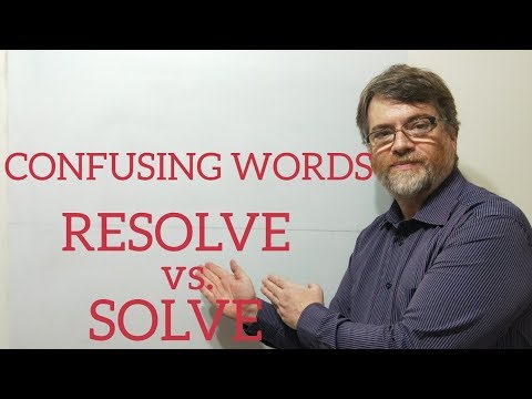 English Tutor Nick P Lesson (269) The Difference Between Resolve and Solve