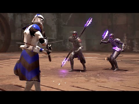 Arc Troopers vs Purge Troopers - STAR WARS JEDI FALLEN ORDER NPC Wars
