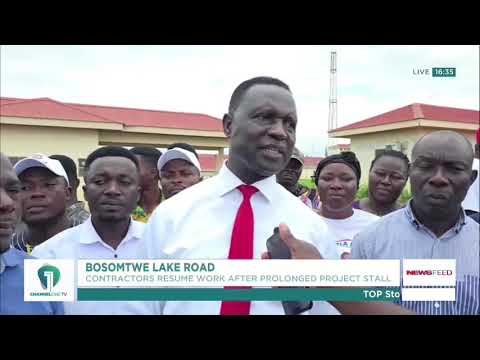Work Resumes on Stalled Bosomtwe Lake Road After Years of Complaints