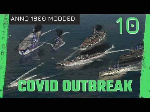 ANNO 1800 - Pescatarians upgrade! BUT we are sick! MODDED MILITARY SERIES - EP10 - 2023