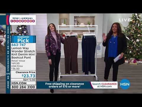 Lemon Way Wonder Stretch Knit Denim MiniBootcut Pant