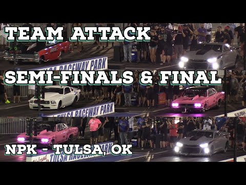 Street Outlaws 2021 No Prep Kings - Tulsa, OK: Team Attack Semi-Finals & Final Round