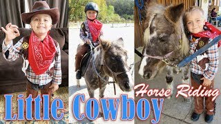 Little Cowboy Goes Horse Riding | Crazy8Family