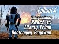 Fallout 4 - Companions React to Liberty Prime Destroying the Prydwen