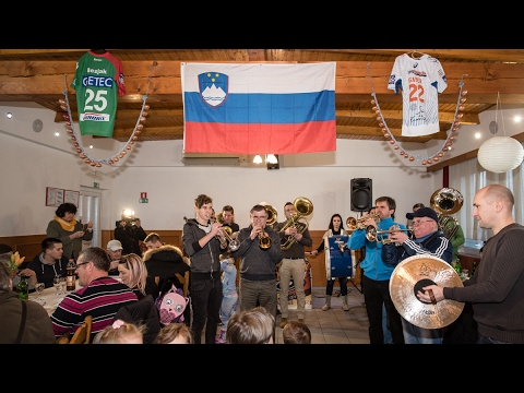 Sprejem Marka Bezjaka in Mateja Gabra v Cvetkovcih