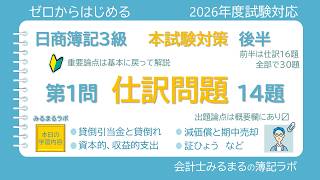 日商簿記３級　本試験対策　第1問仕訳　その２