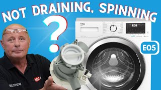 Beko washing machine not draining or spinning? E05 error code problem fixed!