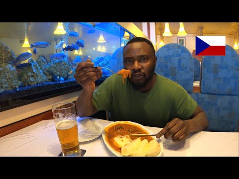 Grandma Shows Me BEST Restaurant For Czech FOOD!! Beef Stew + Dumplings!