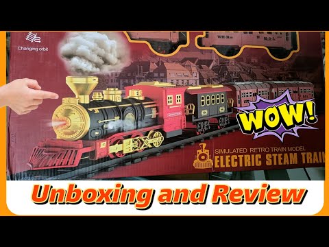 Simulated RETRI Train Model | Electric Steam train | 16 PCS | No.698-4A | Unboxing and Review