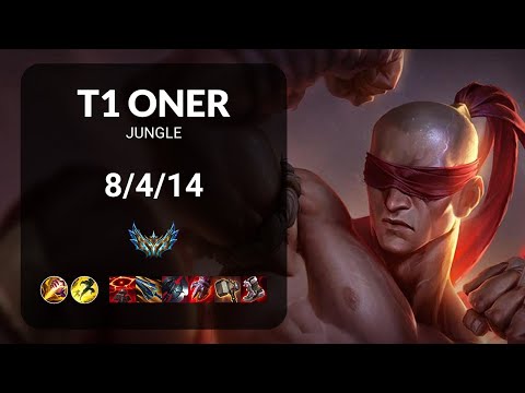 T1 Oner Lee Sin vs Hecarim JUNGLE - KR  Patch 14.14