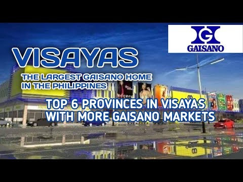 Top 6 Provinces In Visayas With large Numbers Of GAISANO Markets | VISAYAS TOP video
