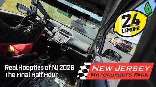 Final 30 Minutes of the Real Hoopties of NJ 2026 at NJMP - 24 Hours of Lemons - Number 138 Honda Fit