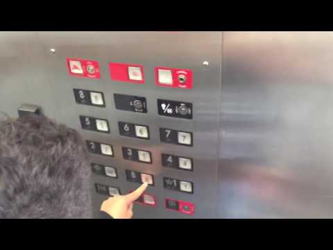 Amazing Otis/United traction elevator, The Wells Fargo Tower office building in downtown Denton TX