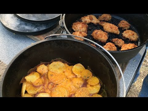 The Best Dutch Oven Chicken & Potatoes– Outdoors with Trav
