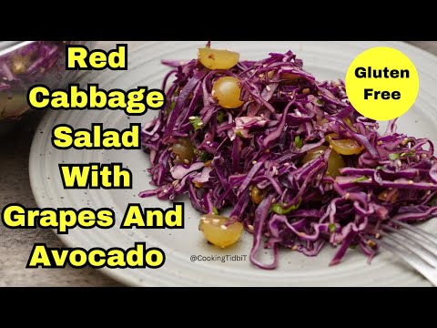 Red Cabbage Salad Recipe | Gluten Free Salad Recipe | Red Cabbage Recipe