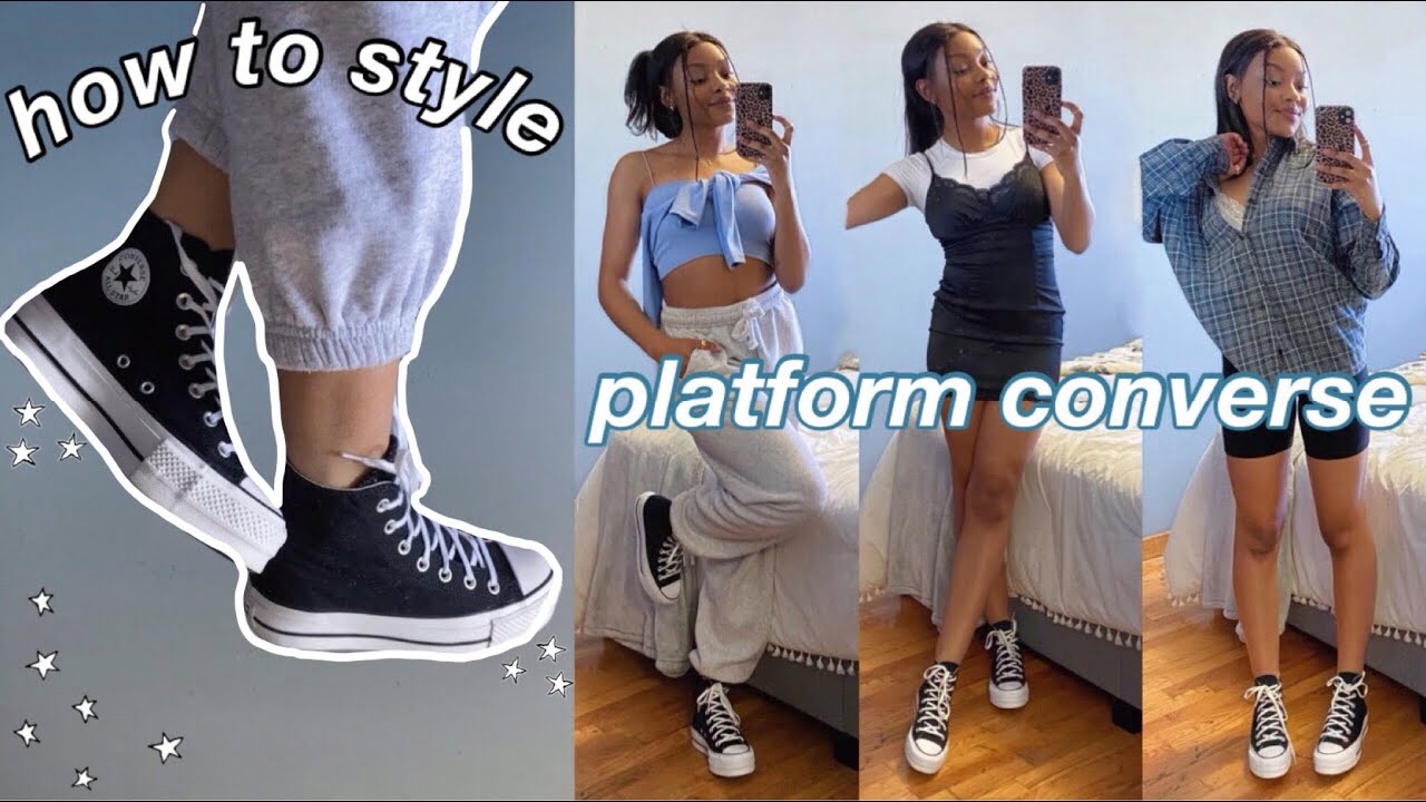 how to style converse | 8 outfit ideas for platform converse