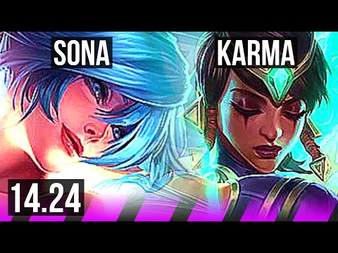 SONA & Zyra vs KARMA & Ekko (SUP) | 0/2/11 | NA Challenger | 14.24