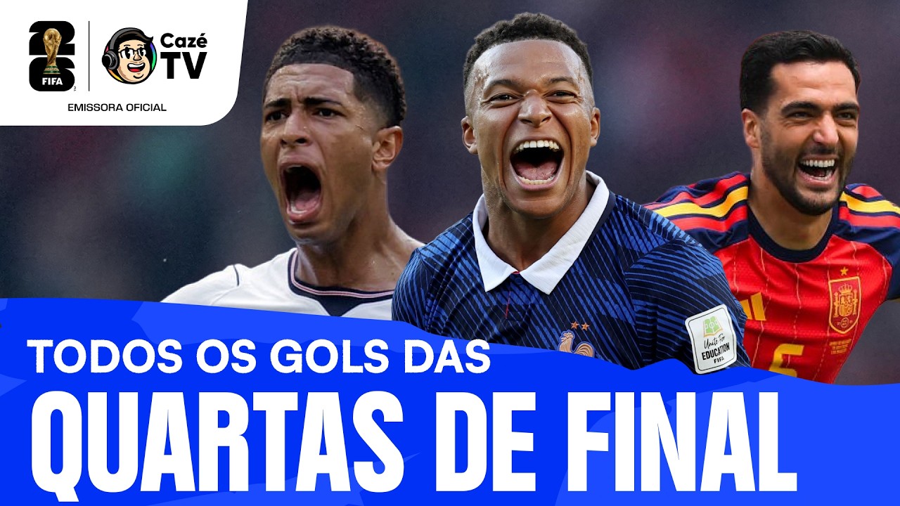TEMOS UM TOP 4! VEJA TODOS OS GOLS DAS QUARTAS DE FINAL | COPA DO MUNDO FIFA™ 2026