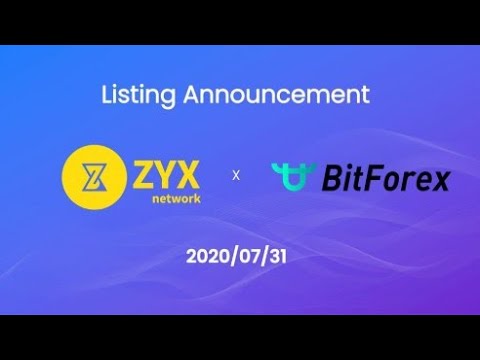 Получите бесплатно токены ZYX .Токены торгуются на BitForex.