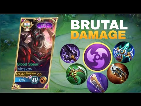 Moskov Perfect Item For Solo Rank Push || Moskov Best Build 2023 || Mobile Legends