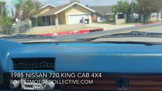Video Thumbnail for 1985 Nissan Pickup 4x4 King Cab