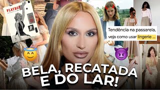 A TENDÊNCIA QUE VAI DOMINAR 2026: sutiã e lingerie à mostra. O FIM da moda recatada e esposa troféu.