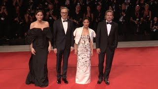 Brad Pitt, Liv Tyler, James Gray, Ruth Negga at Ad Astra Red Carpet in Venice