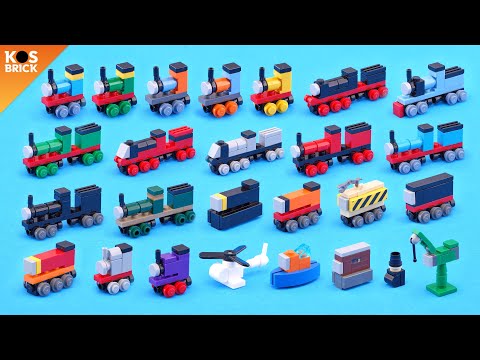 Lego Thomas and Friends Mini Vehicles - Compilation (Tutorial)